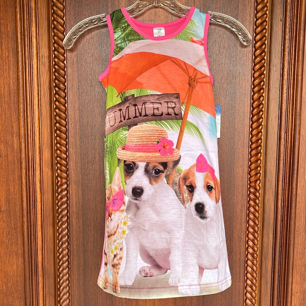 Puppy Dog Kitty Cat Night Gown New